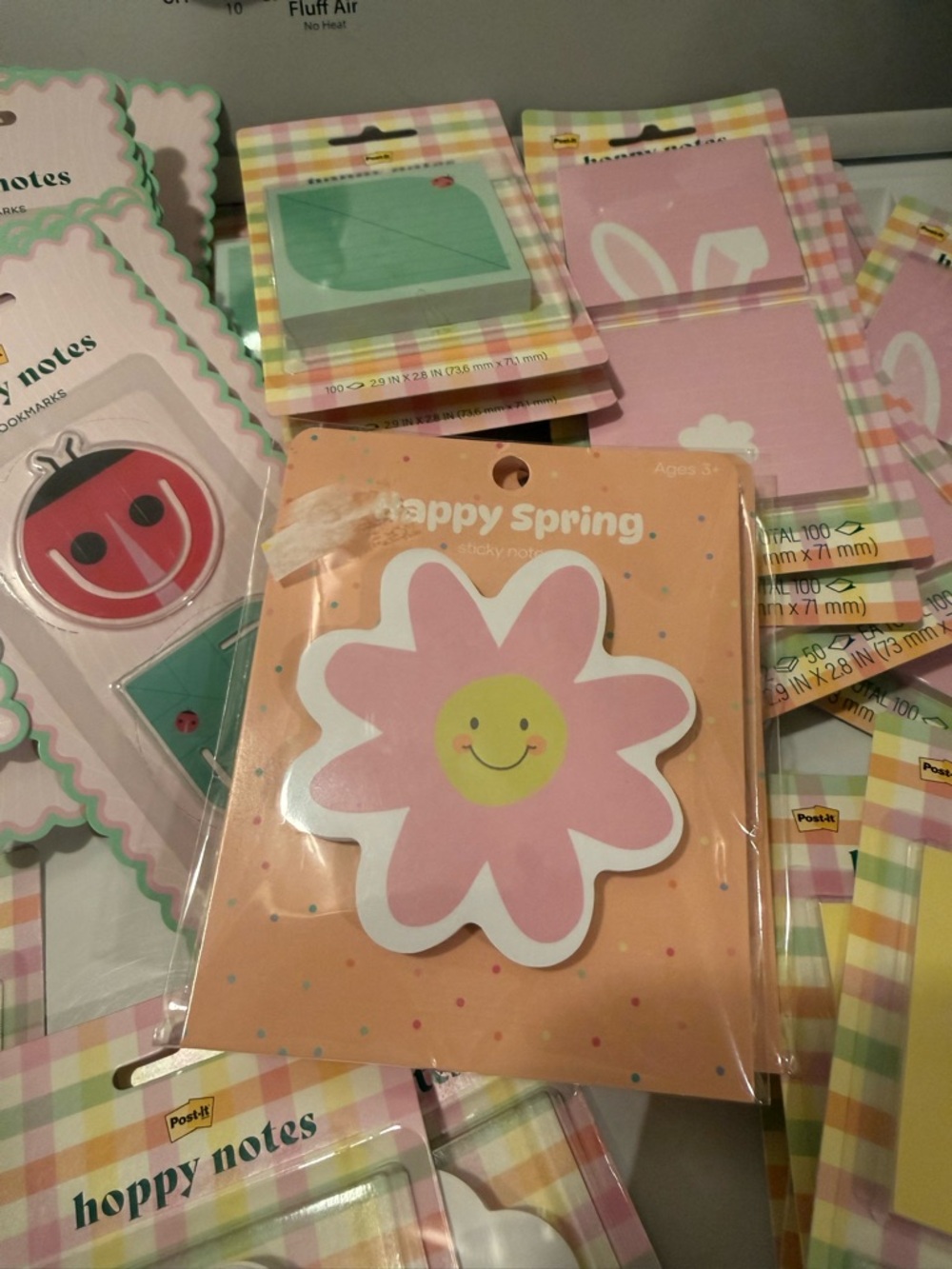 Hoppy Notes Spring Sticky Note Set - Yellow & Pink - Picture 3 of 5